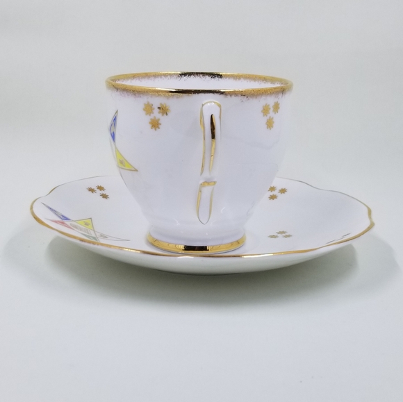[TAYLOR & KENT / ROSINA] Order of the Eastern Star Cup and Saucer - Picture 3 of 12